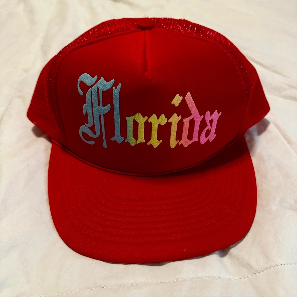 Red Florida Trucker Hat